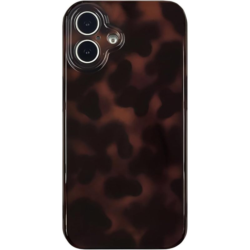 Aesthetic Tortoise Shell Phone Case for iPhone 17 6.3in