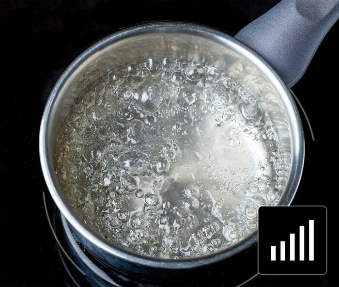 GLEM GAS - Piano cottura induzione GTI741BSL 70 cm-Nero Lucido