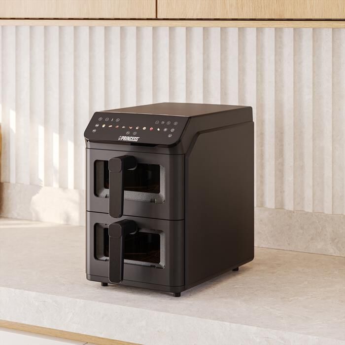 PRINCESS - Friggitrice ad aria DUAL VERTICAL-Nero