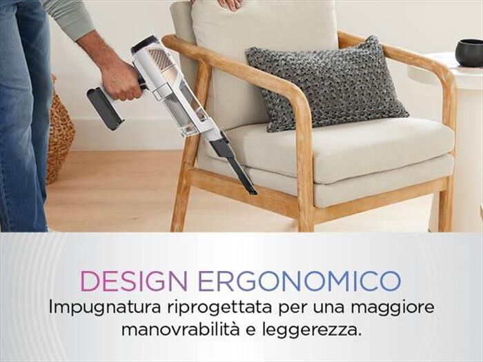 SHARK - ASPIRAPOLVERE SENZA FILO DETECT PRO AUTOSVUOTAMENT-bianco/rosa