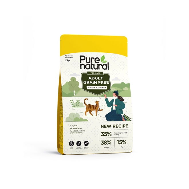 Purenatural Cat Adult Grain Free Turkey & Chicken