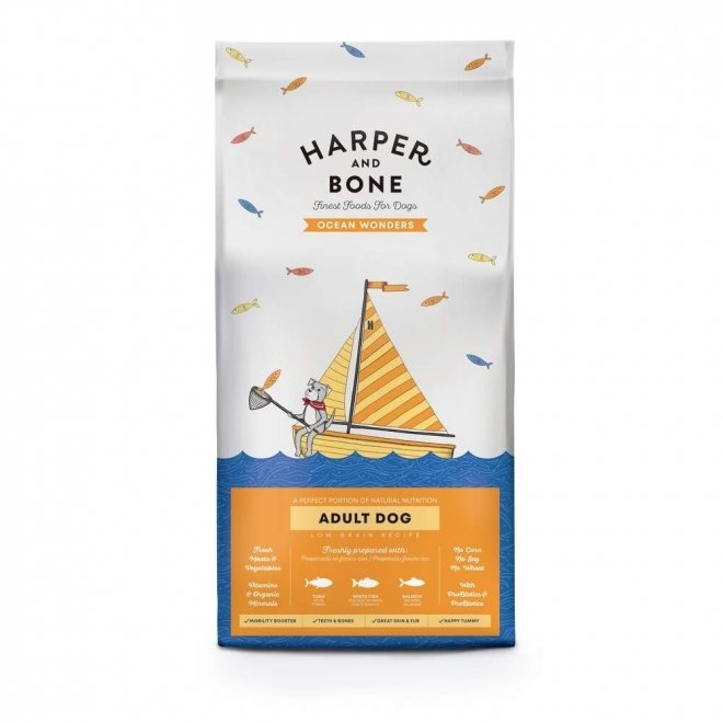 Harper and Bone Dog Adult Medium/Large Ocean Wonders tørrfôr