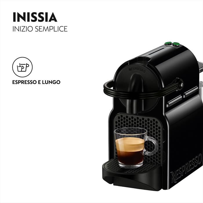 DE LONGHI - EN80.BAE Inissia & Aeroccino NESPRESSO-Nero