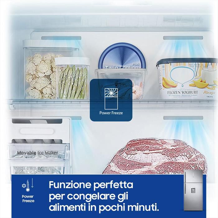 SAMSUNG - Frigorifero 2 porte RT62K711RSL/ES Classe E 620 lt-INOX