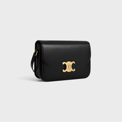CLASSIQUE TRIOMPHE BAG IN SHINY CALFSKIN BLACK