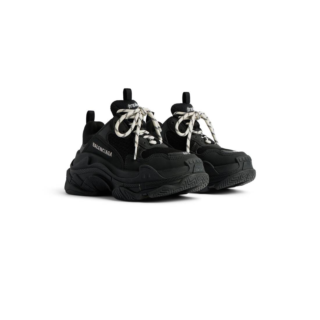Womens Triple S Sneaker in Black