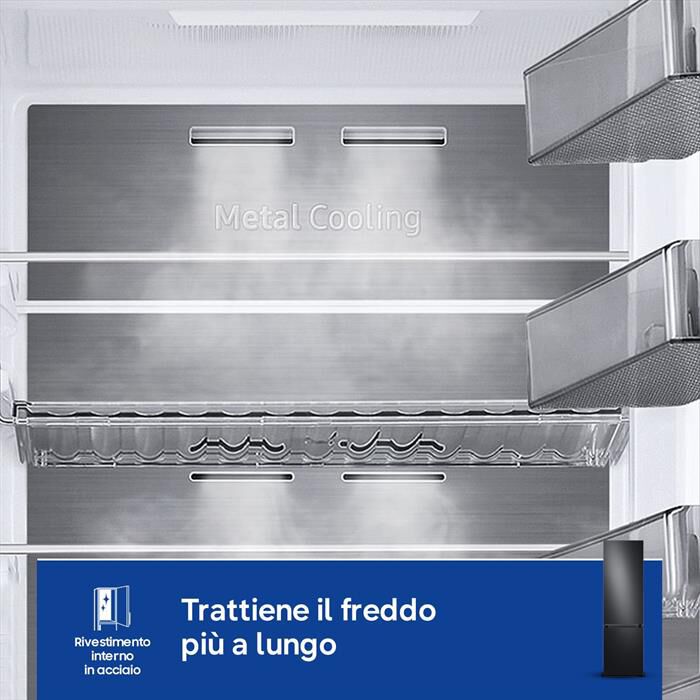 SAMSUNG - Frigorifero combinato RB38C7B6AB1/EF BESPOKE 387l-ANTHRACITE