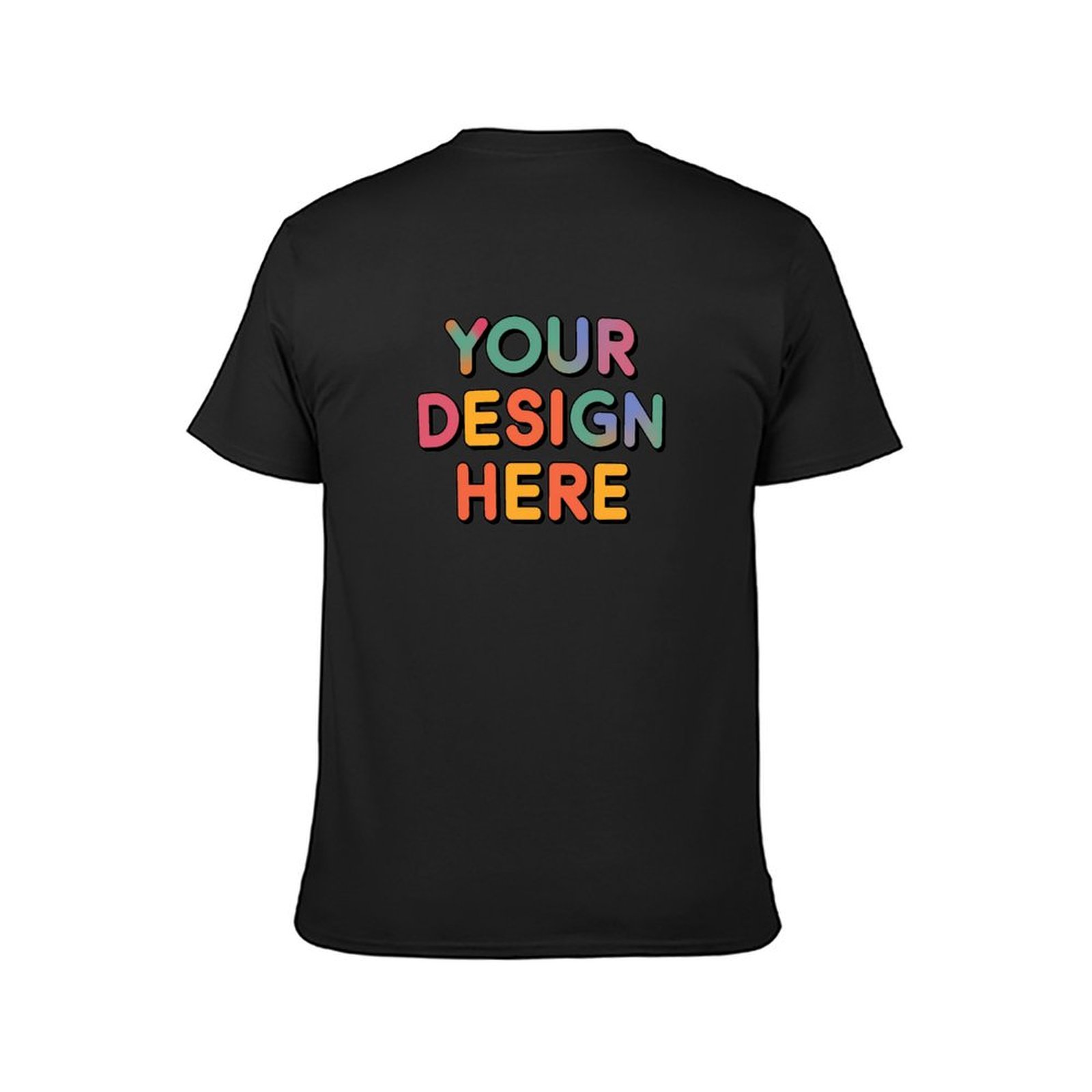Customized Men’s T-Shirt Back Print in Pure Cotton