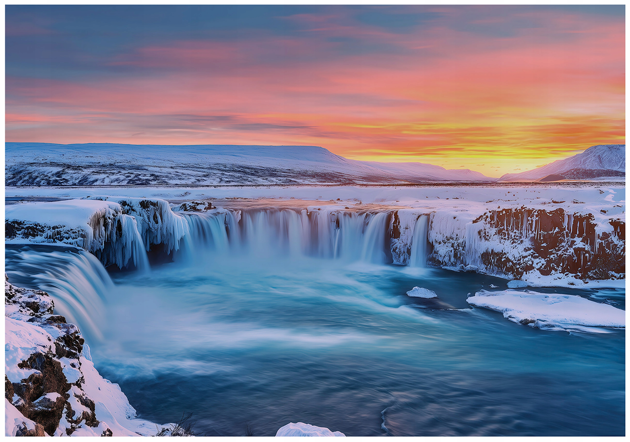 3D waterfall wall mural, nature, bedroom, living room, non-woven wallpaper,