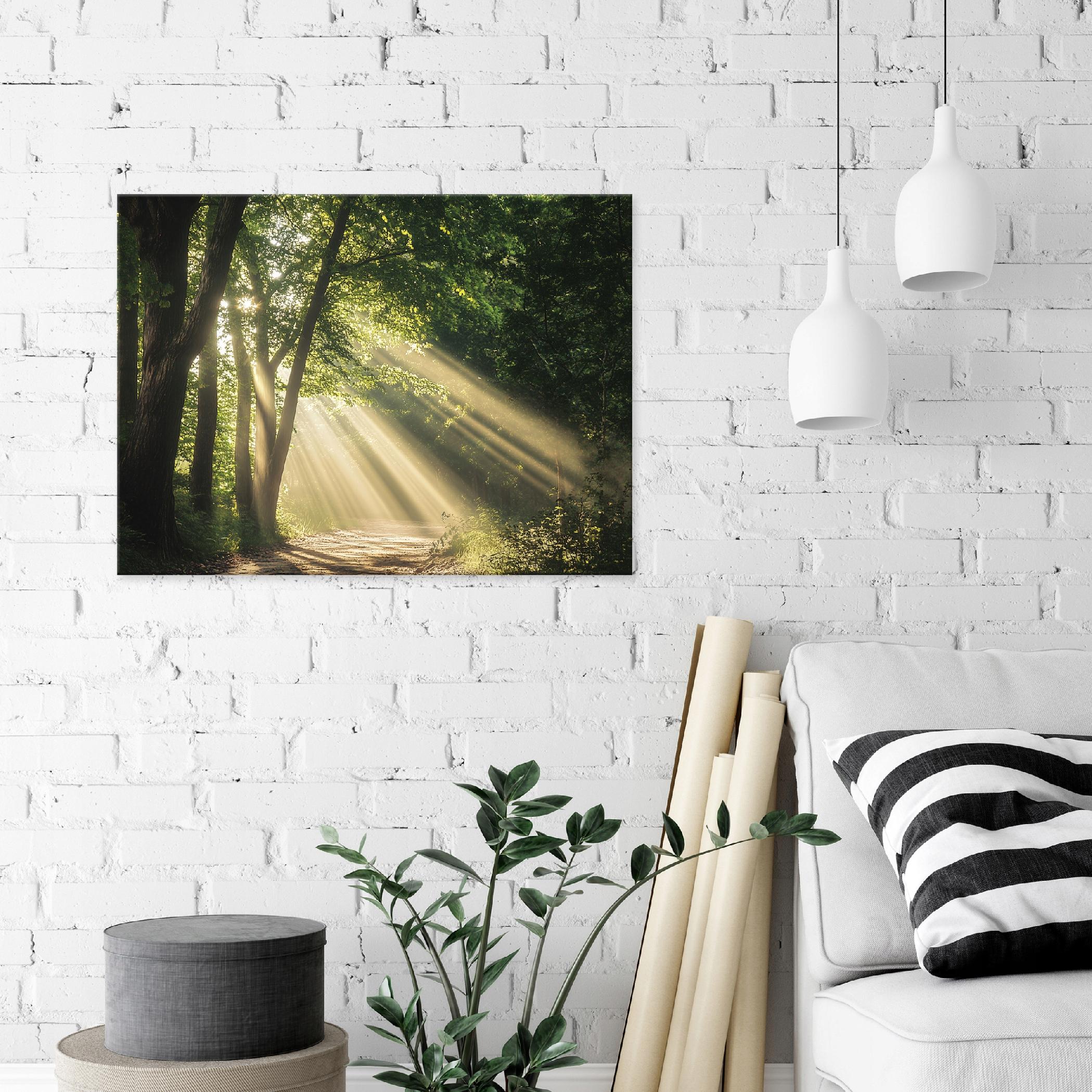 Canvas painting wall forest nature trees for bedroom living room kitchen 40x30