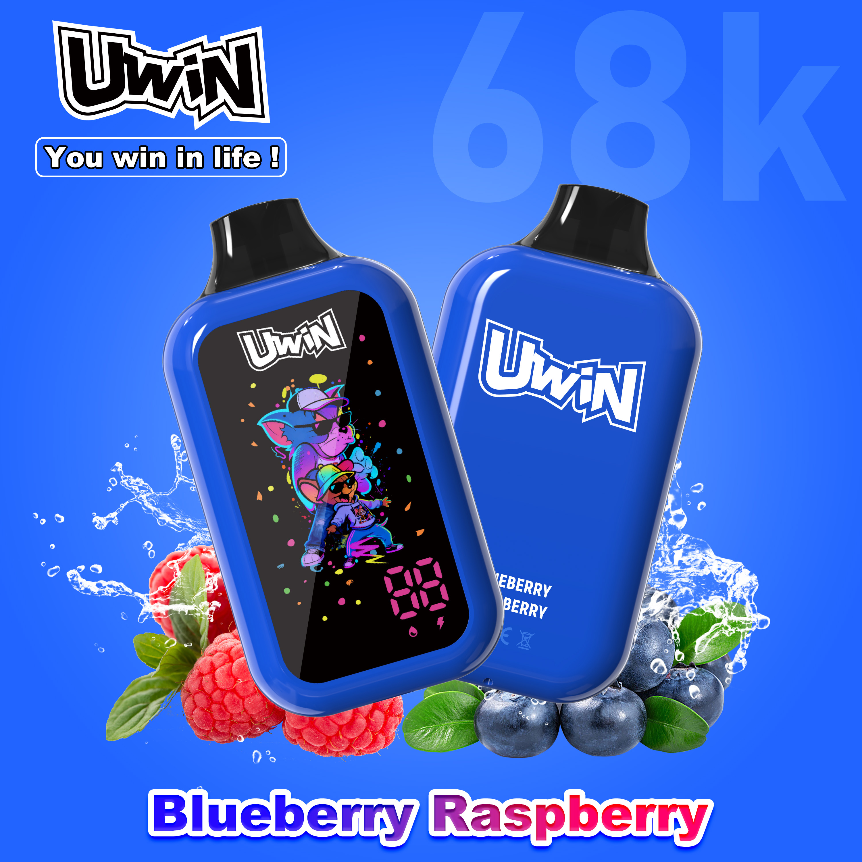 【New Arrive】Uwin digital box 68K Puffs | 0% 2% 3% 5%