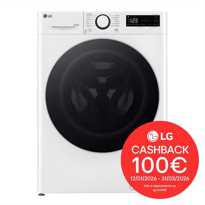 LG - Lavasciuga D4R5010TSWS 10/6 Kg Classe A-Bianco