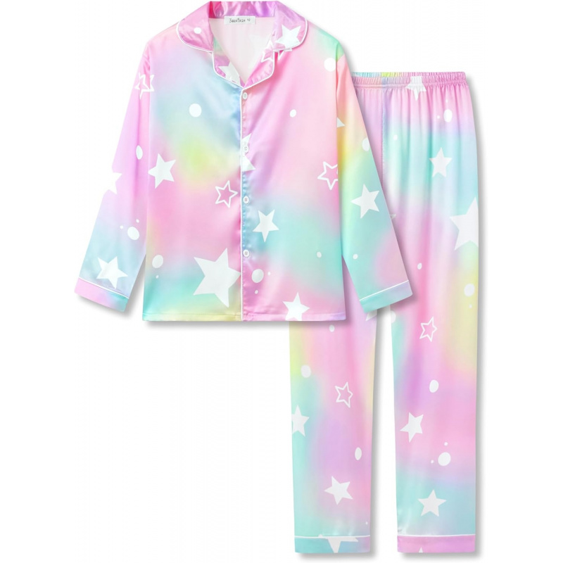 Silky Satin Pajama Long Sleeves Set