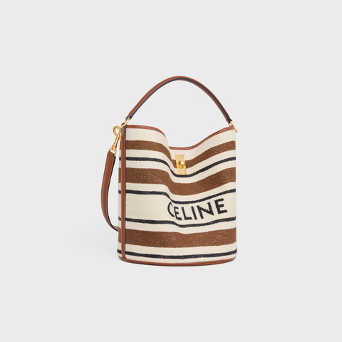 BUCKET 16 BAG IN STRIPED TEXTILE WITH JACQUARD MULTICOLOR