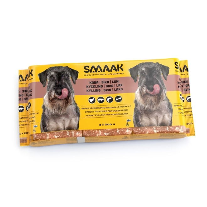 SMAAK Raw Complete Adult kylling, svin & laks