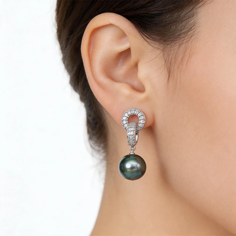 S925 Sterling Silver Saltwater Pearl