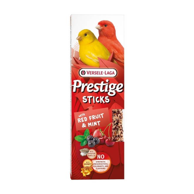 Versele-Laga Prestige Sticks Canaries Røde Bær & Mynte 60 g