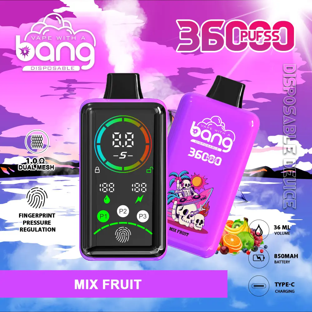 Bang 36K Power Advanced Fingerprint  Disposable Vape(3 pieces)