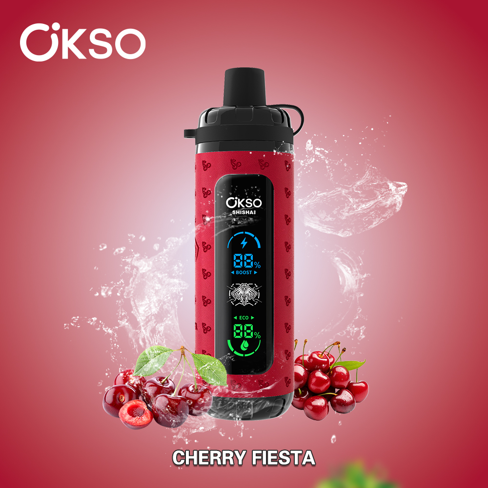 （3 pieces）OKSO ShiSha Max 40000 40K Puffs Newest LED Display Leather Disposable Vape Pen