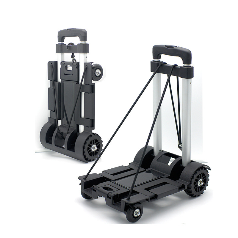 Folding trolley outdoor camping portable plastic load-bearing trolley express trolley