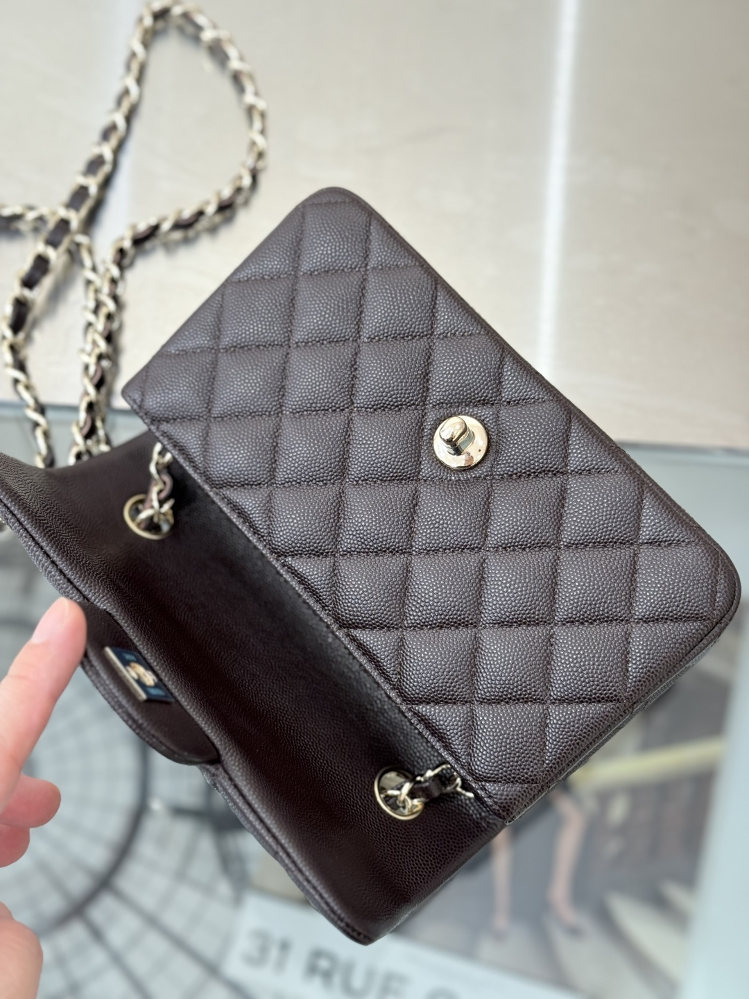 Mini Classic Flap Handbag（Black） - Mocuir