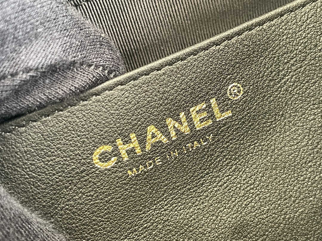 23A Fall-Winter Pre-Collection Hobo Bag in Black Calfskin with Braided Strap & Gold-Tone Hardware (Model AS4210) - Mocuir