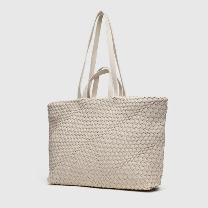 Woven Tote Bag Beige