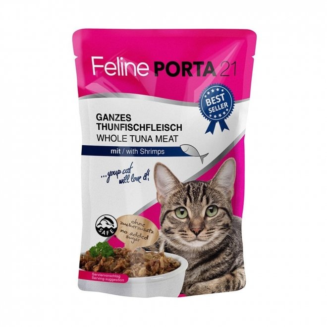 Feline Porta 21 tunfisk & reke 100g