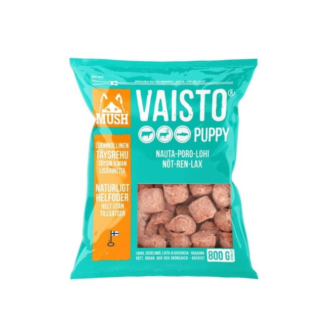 Mush Vaisto Puppy Storfe, Rein og Laks