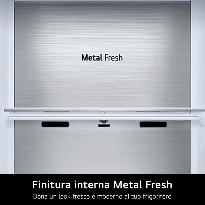 LG - Frigorifero combinato GBBS514CPY Classe C 333lt-Argento