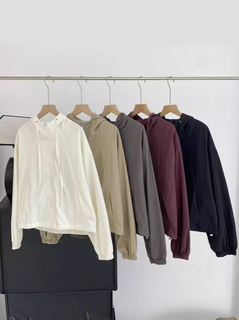 Thin high-end joker drawstring casual coat in summer