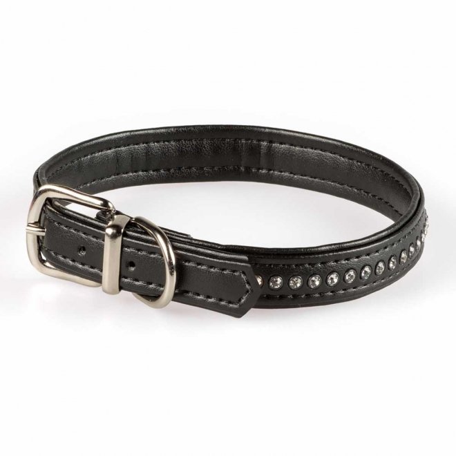 Basic Sparkle strasshalsbånd svart