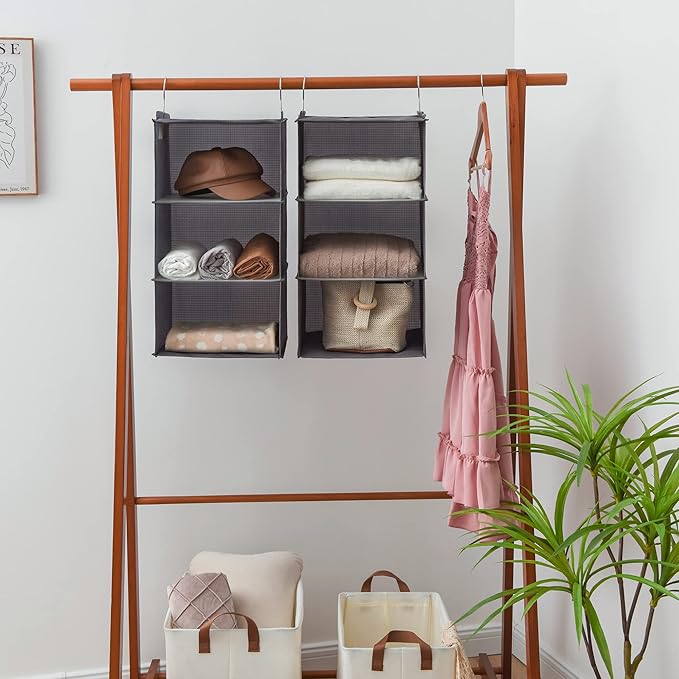 DIVIDERLY 6-Shelf Hanging Organizer for Closet