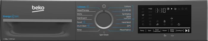 BEKO - Lavatrice BMEUWT41241M 12 Kg Classe A-Antracite