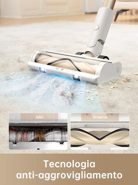 DREAME - Scopa elettrica R10-Bianco/Oro