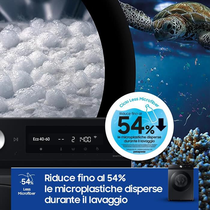 SAMSUNG - Lavatrice WW90DB7U94GBU3 9 Kg Classe A-NERO