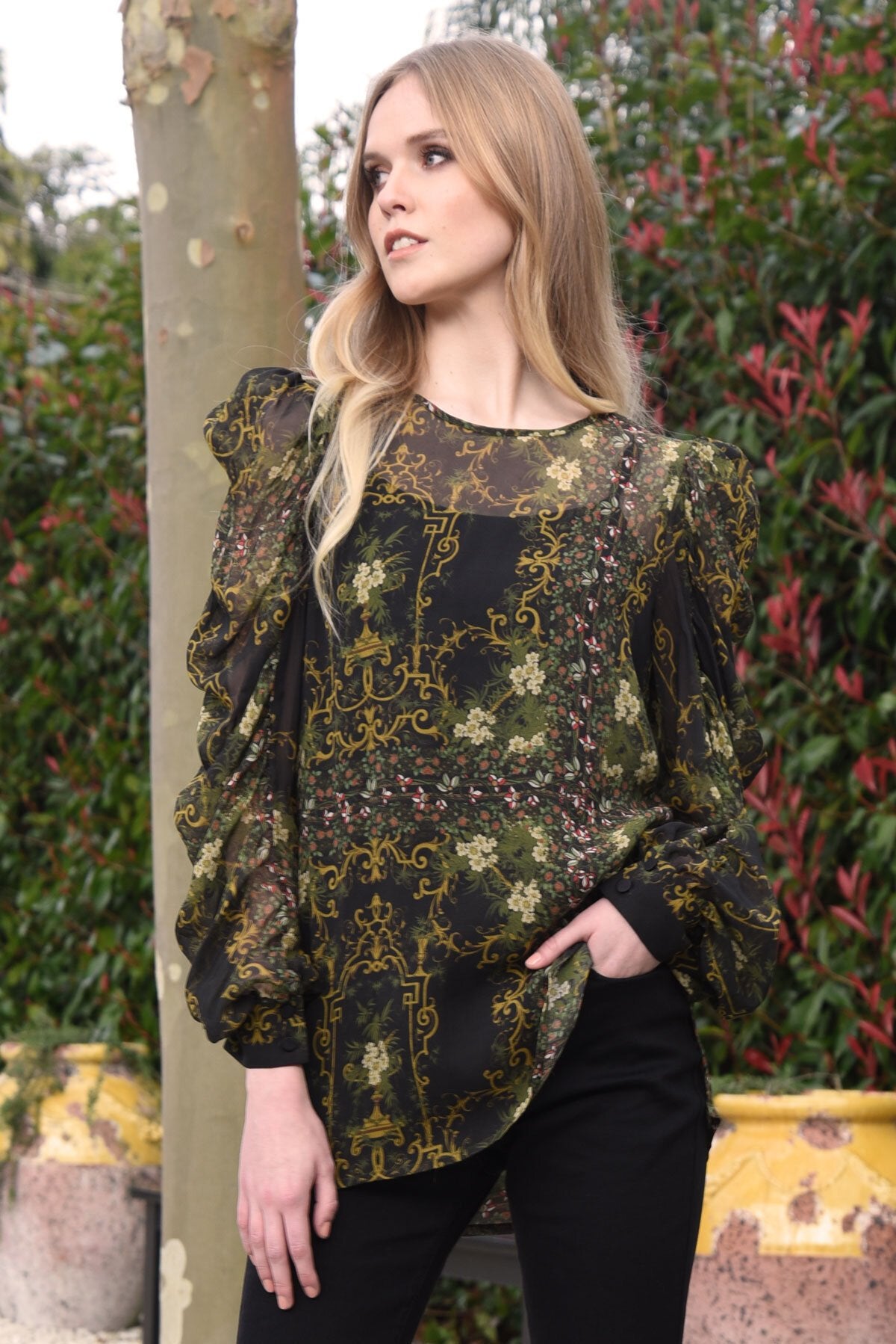 ‌Color Lock Turtle Shell Top‌
