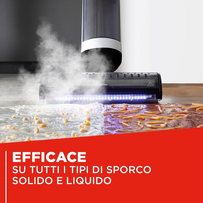 POLTI - Lavapavimenti ROLLYSTEAM WD30C-bianco/nero