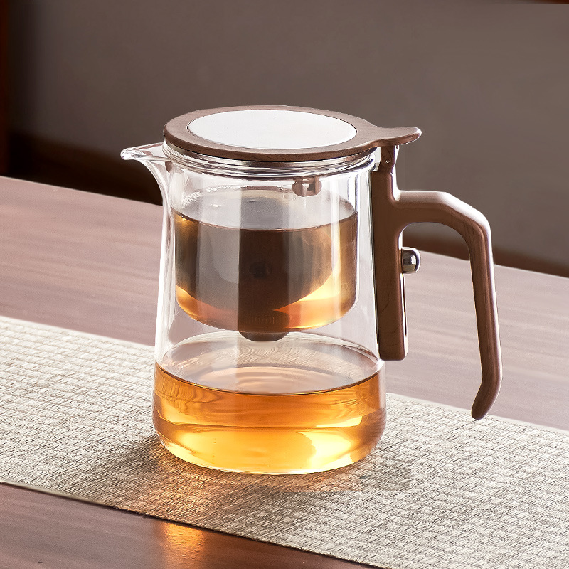 Tea Fiona Fang magnetic suspension flip teapot household all-glass liner tea separation teapot