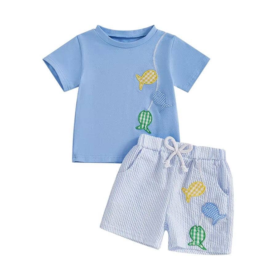 Short Sleeve Fish Toddler Set