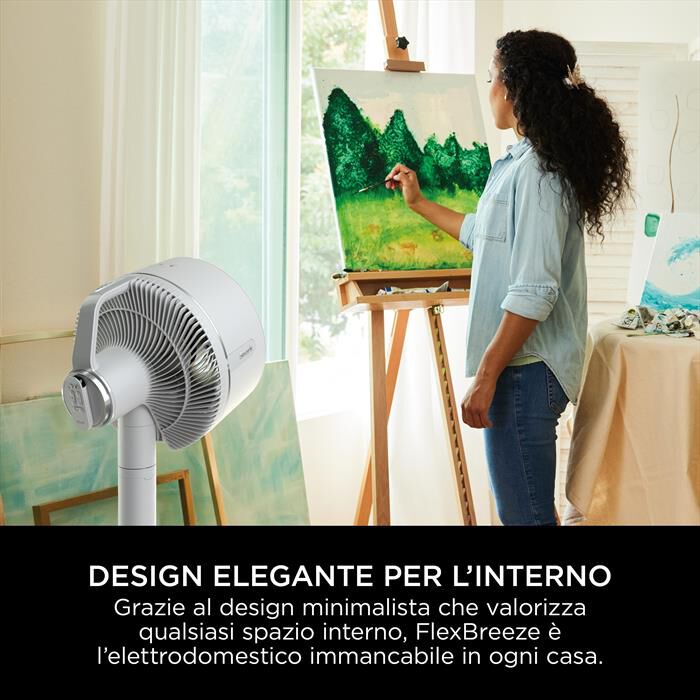 SHARK - Ventilatore a piantana FLEXBREEZE FA220EU-Bianco