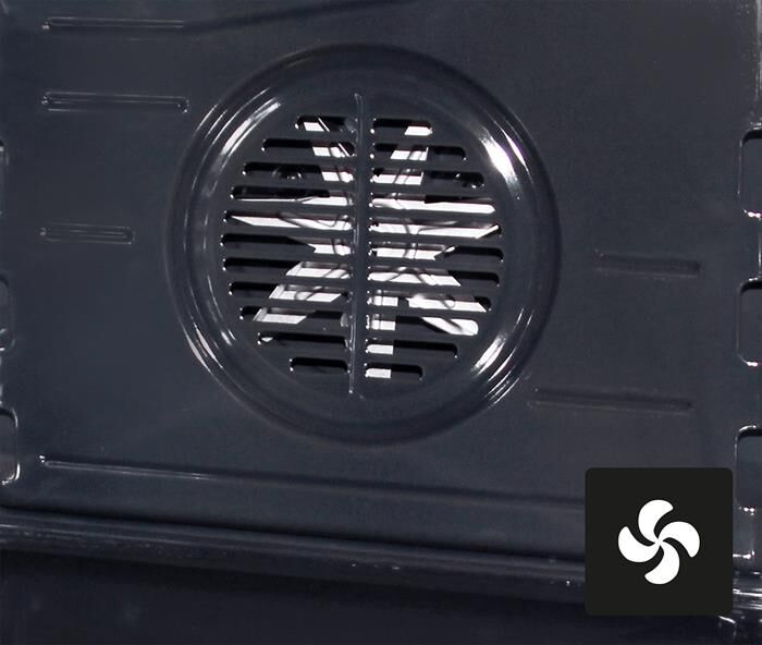 GLEM GAS - Cucina SA965MBK Classe A-Nero Carbone