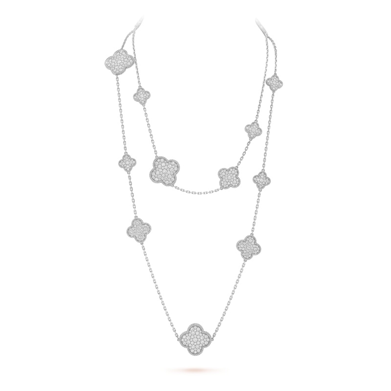 Magic Alhambra long necklace, 16 motifs