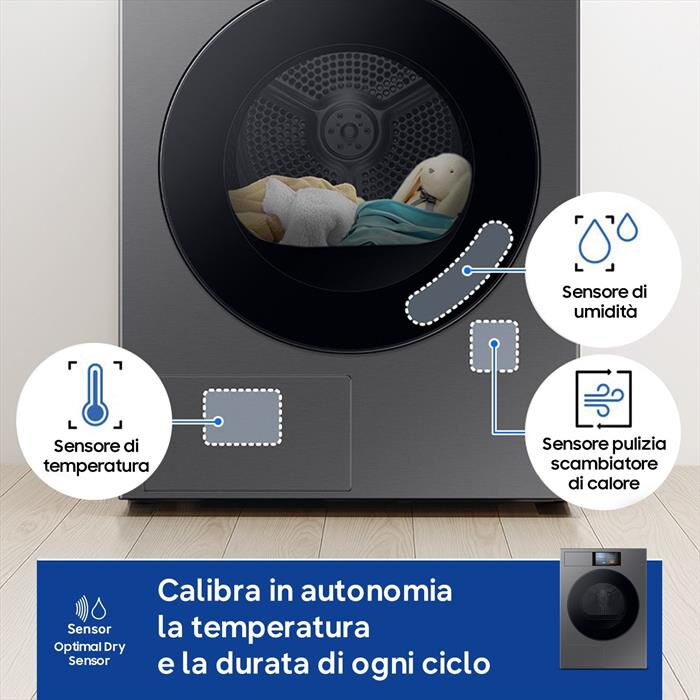SAMSUNG - Asciugatrice DV90F09F4SU3 9Kg Classe A-Nero