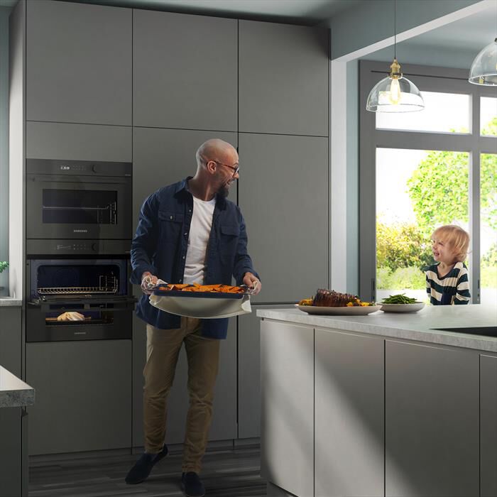 SAMSUNG - Forno incasso elettrico NV7B5760WBK/U5 Classe A+-VETRO NERO