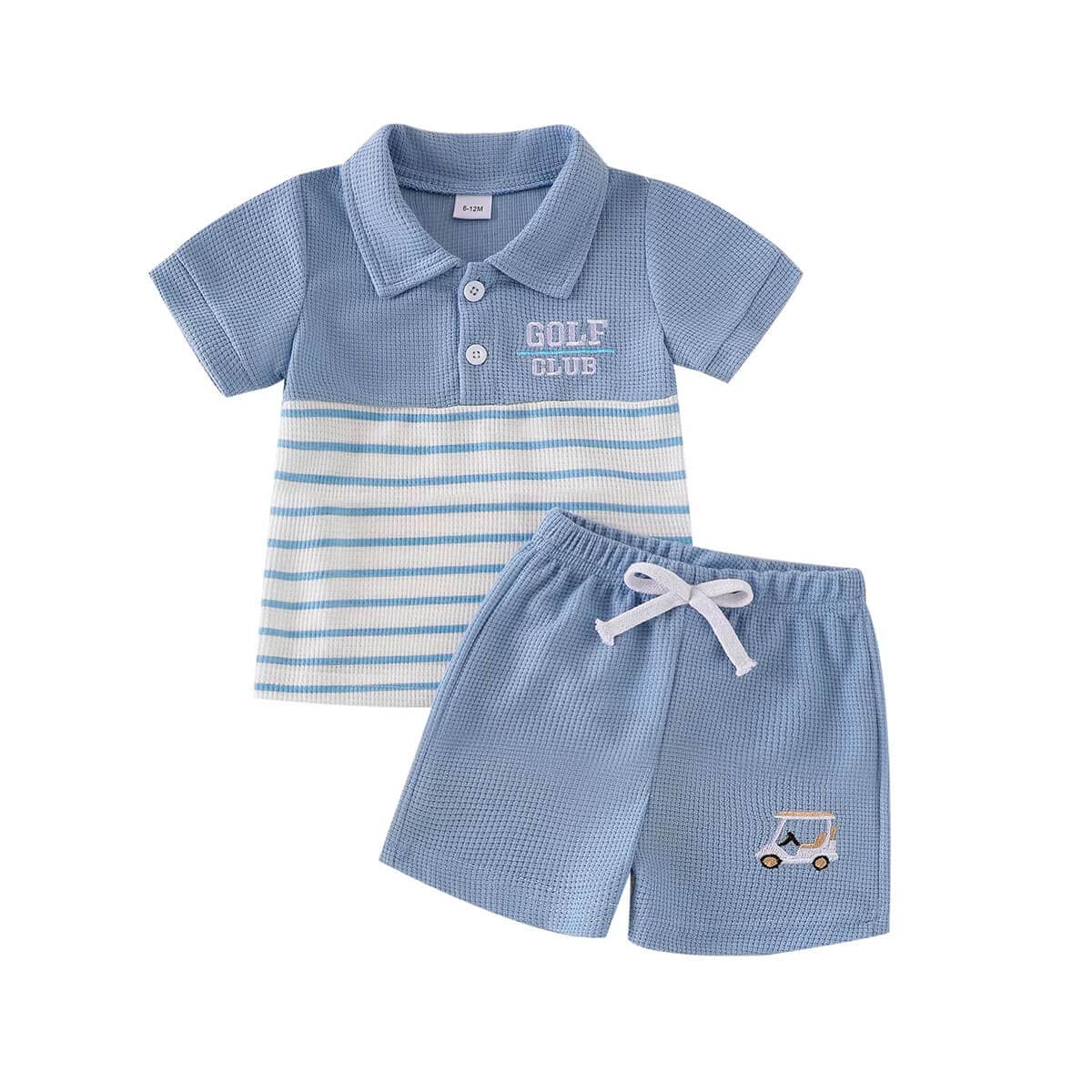 Short Sleeve Little Golfer Collar Toddler Set