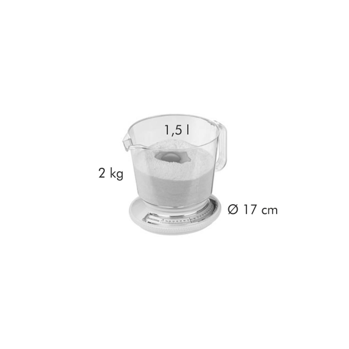 Kuchyňská váha dovažovací DELÍCIA 2,2 kg