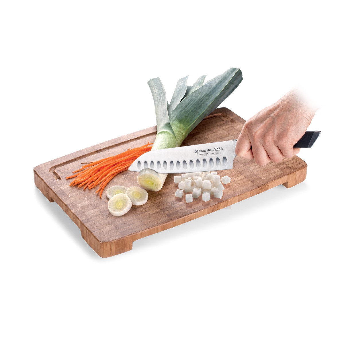 Nůž japonský AZZA SANTOKU 14 cm