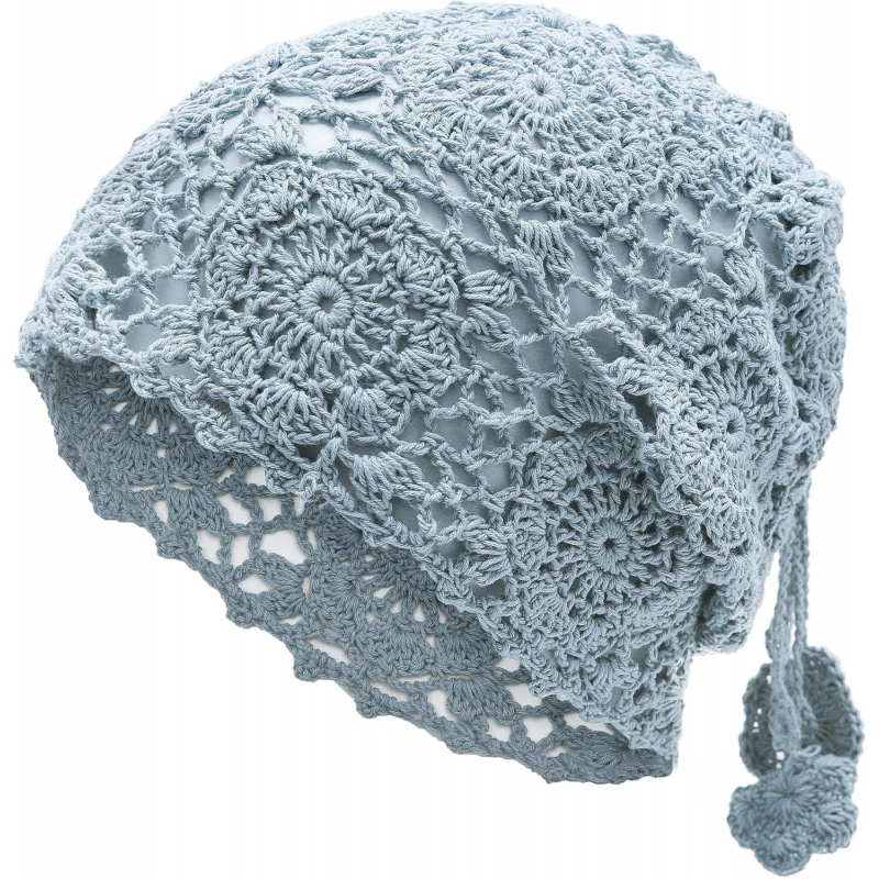 Women's Cotton Crochet Slouchy Beanie Hat