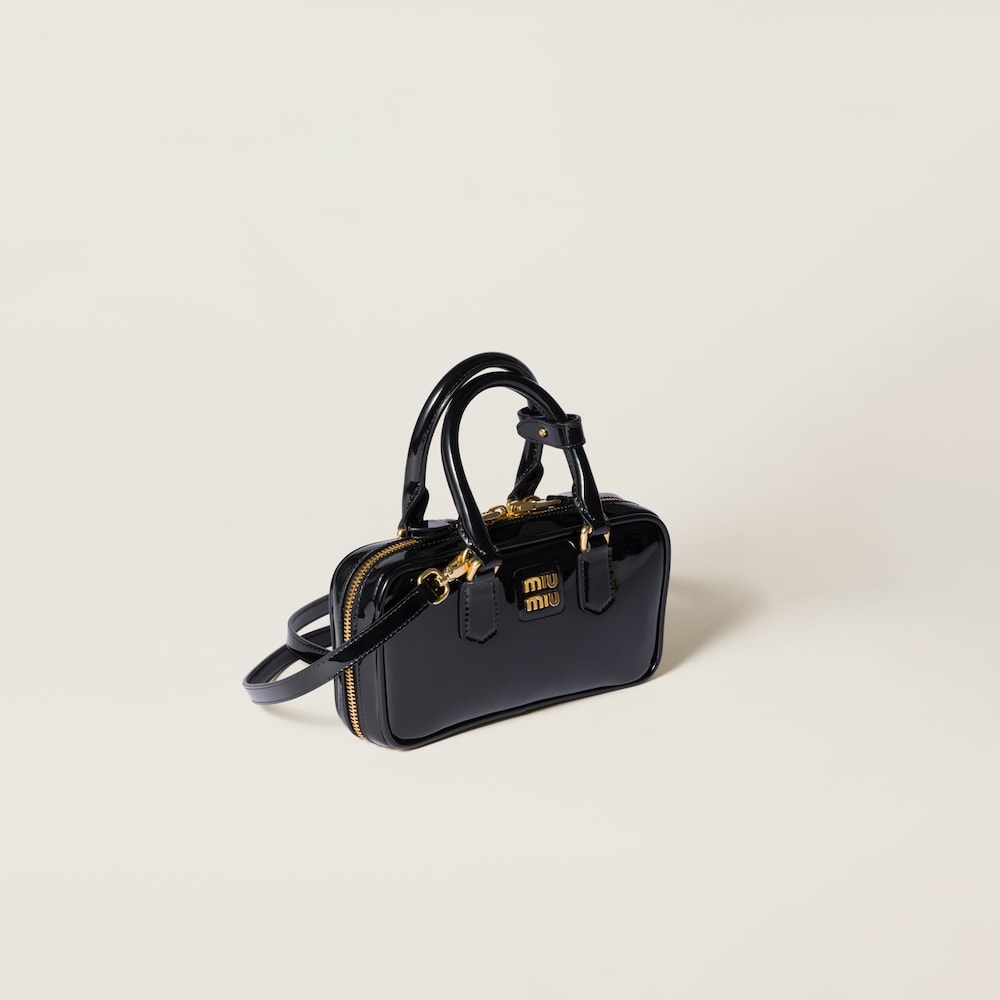 Arcadie patent leather mini-bag